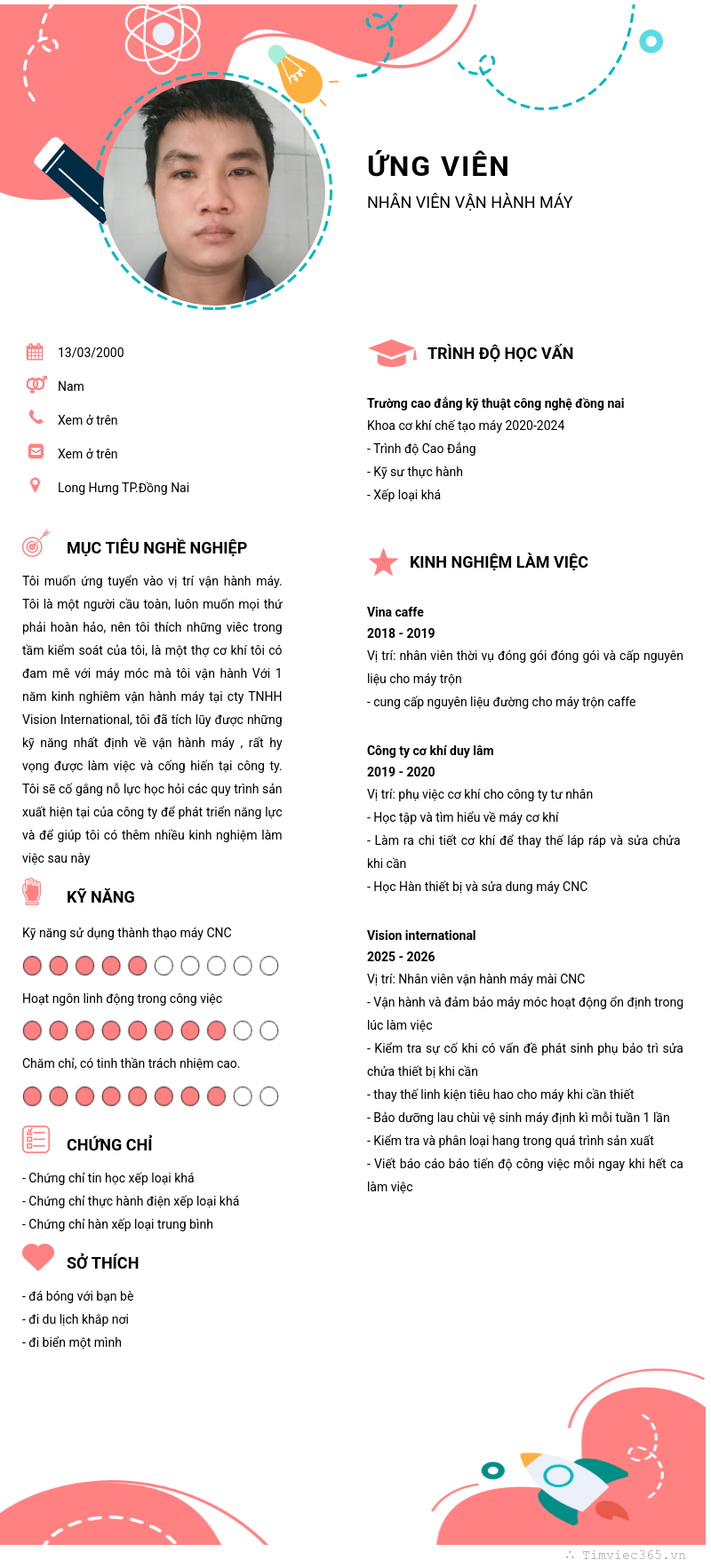 CV ứng viên