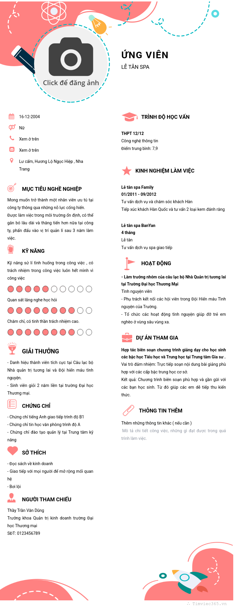 CV ứng viên