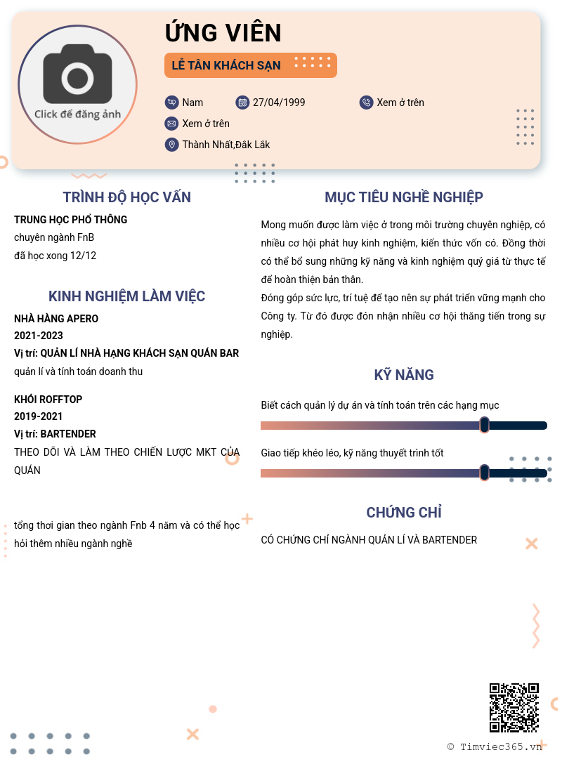 CV ứng viên