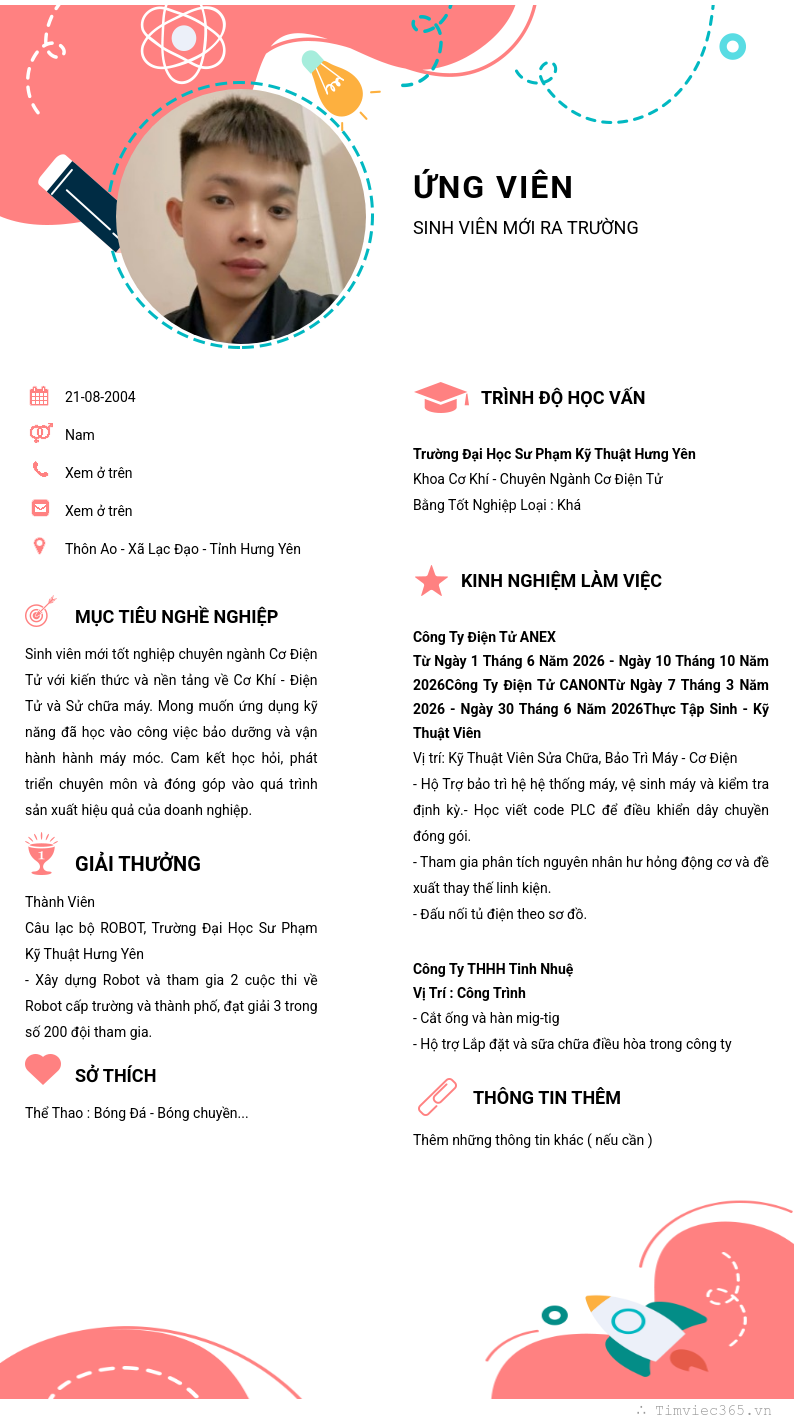 CV ứng viên
