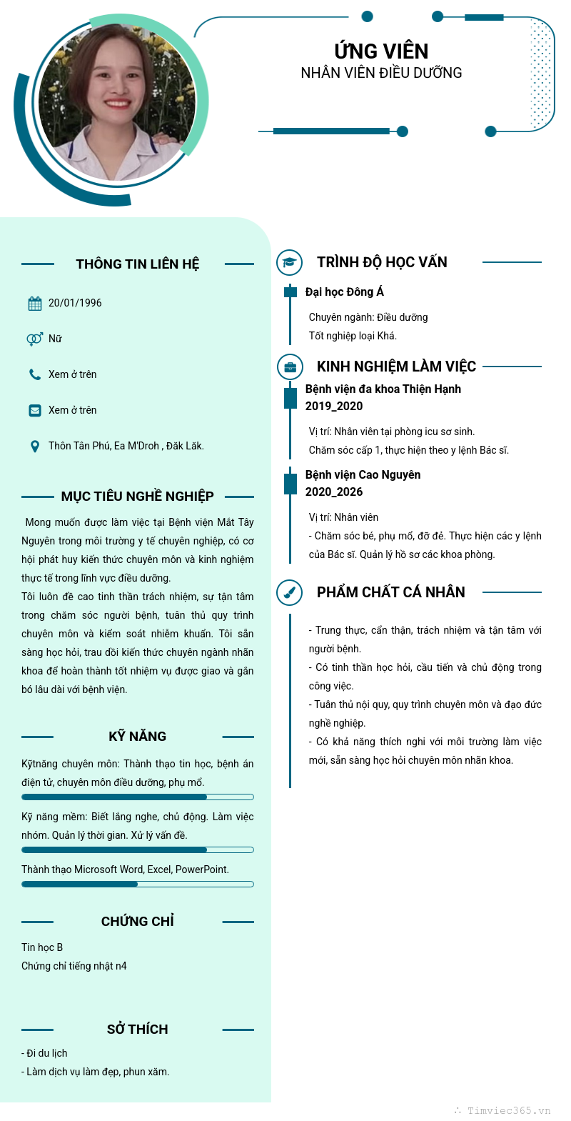 CV ứng viên
