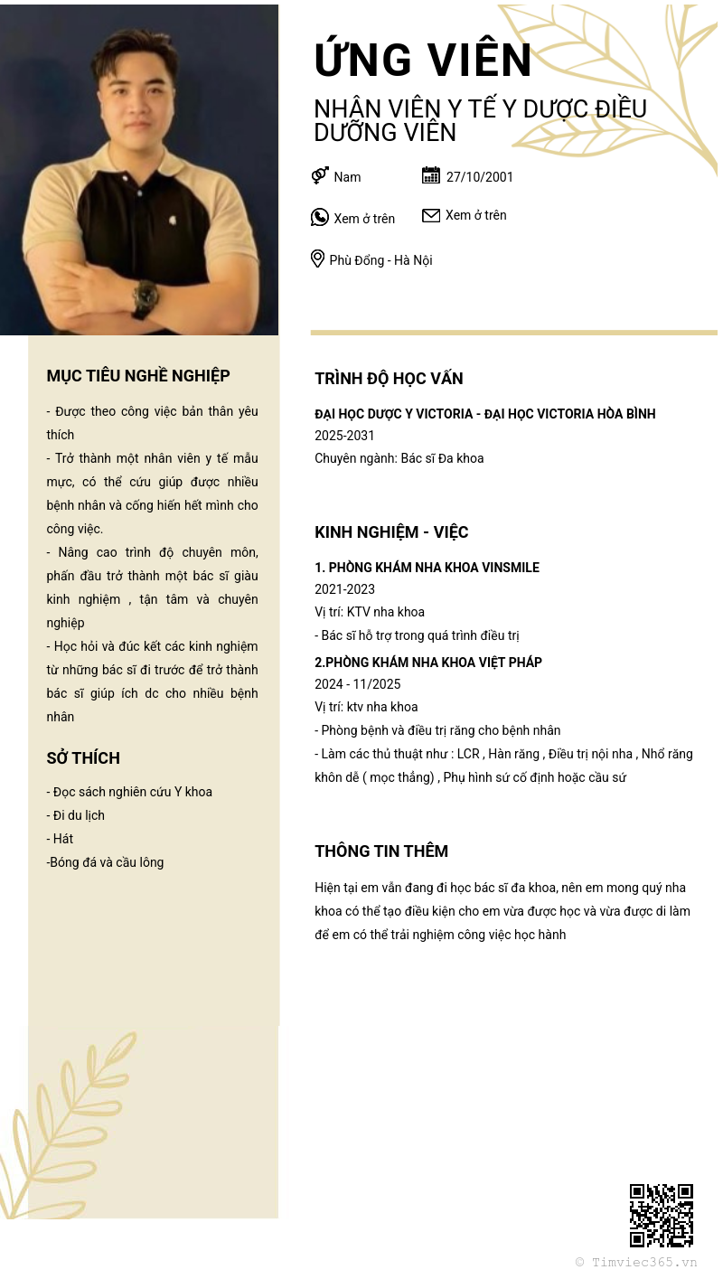 CV ứng viên