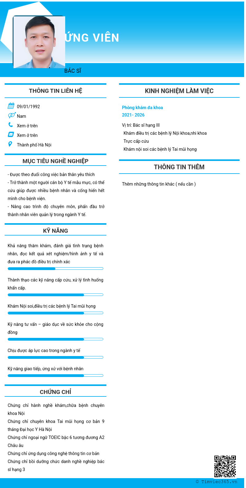 CV ứng viên