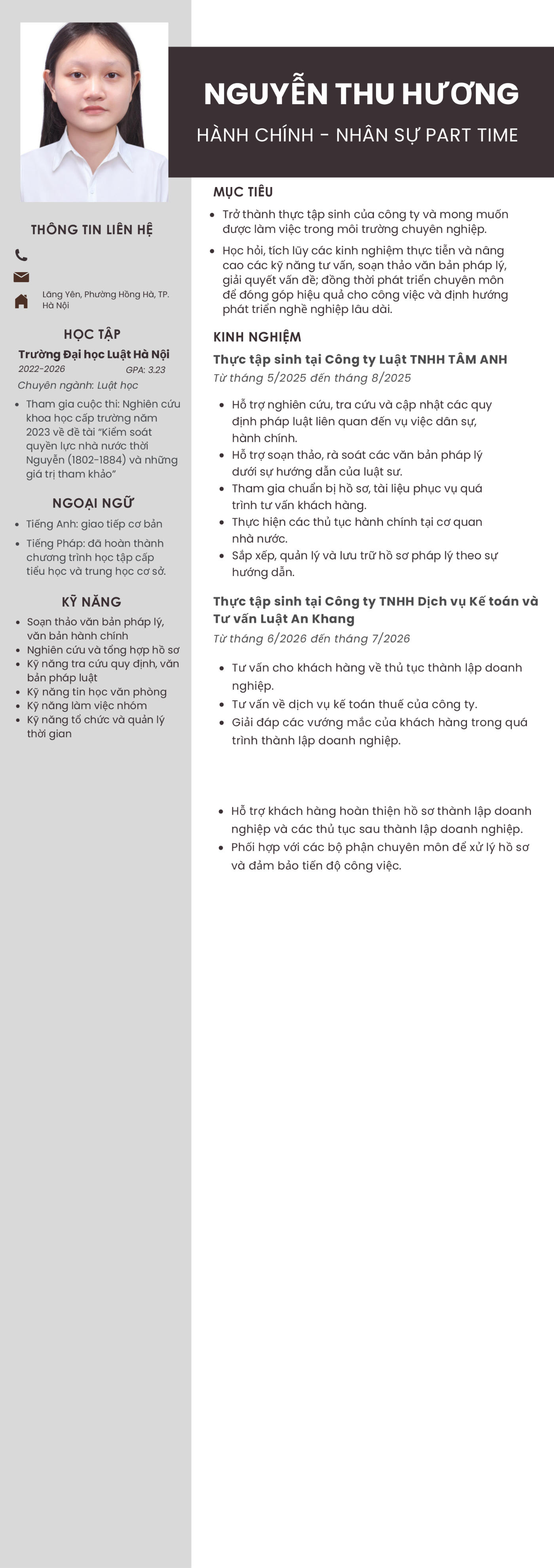 CV ứng viên