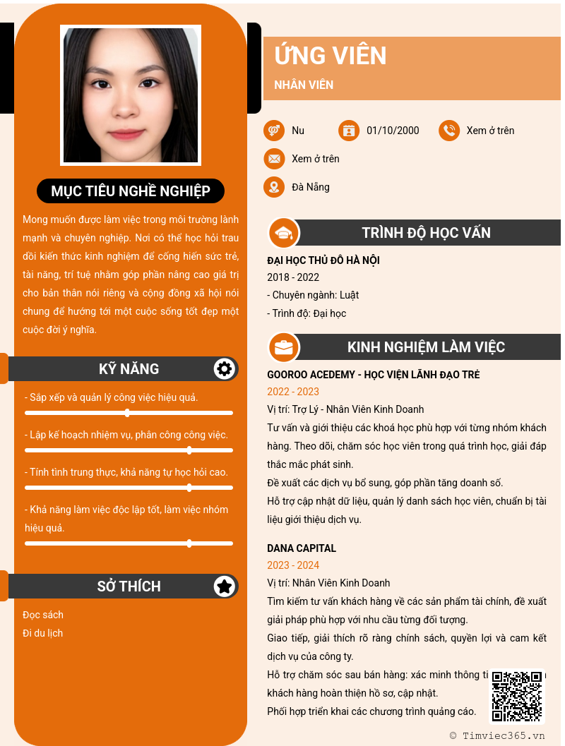 CV ứng viên