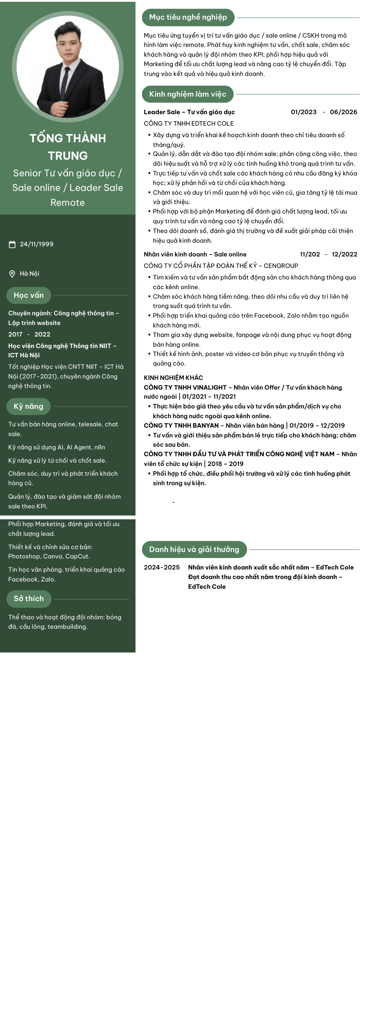 CV ứng viên