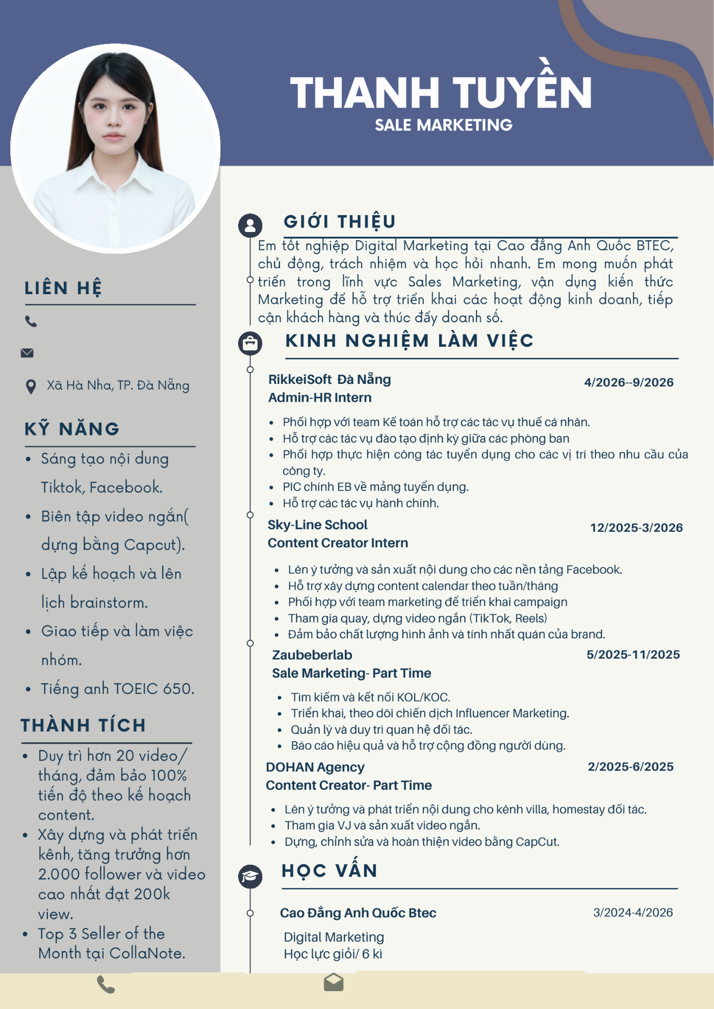 CV ứng viên