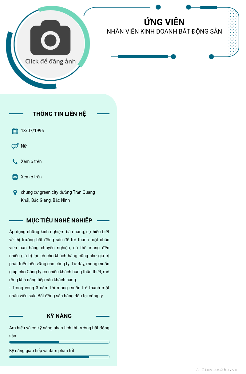 CV ứng viên