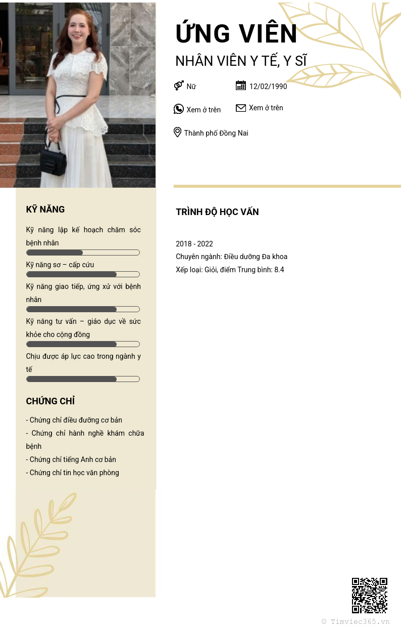 CV ứng viên