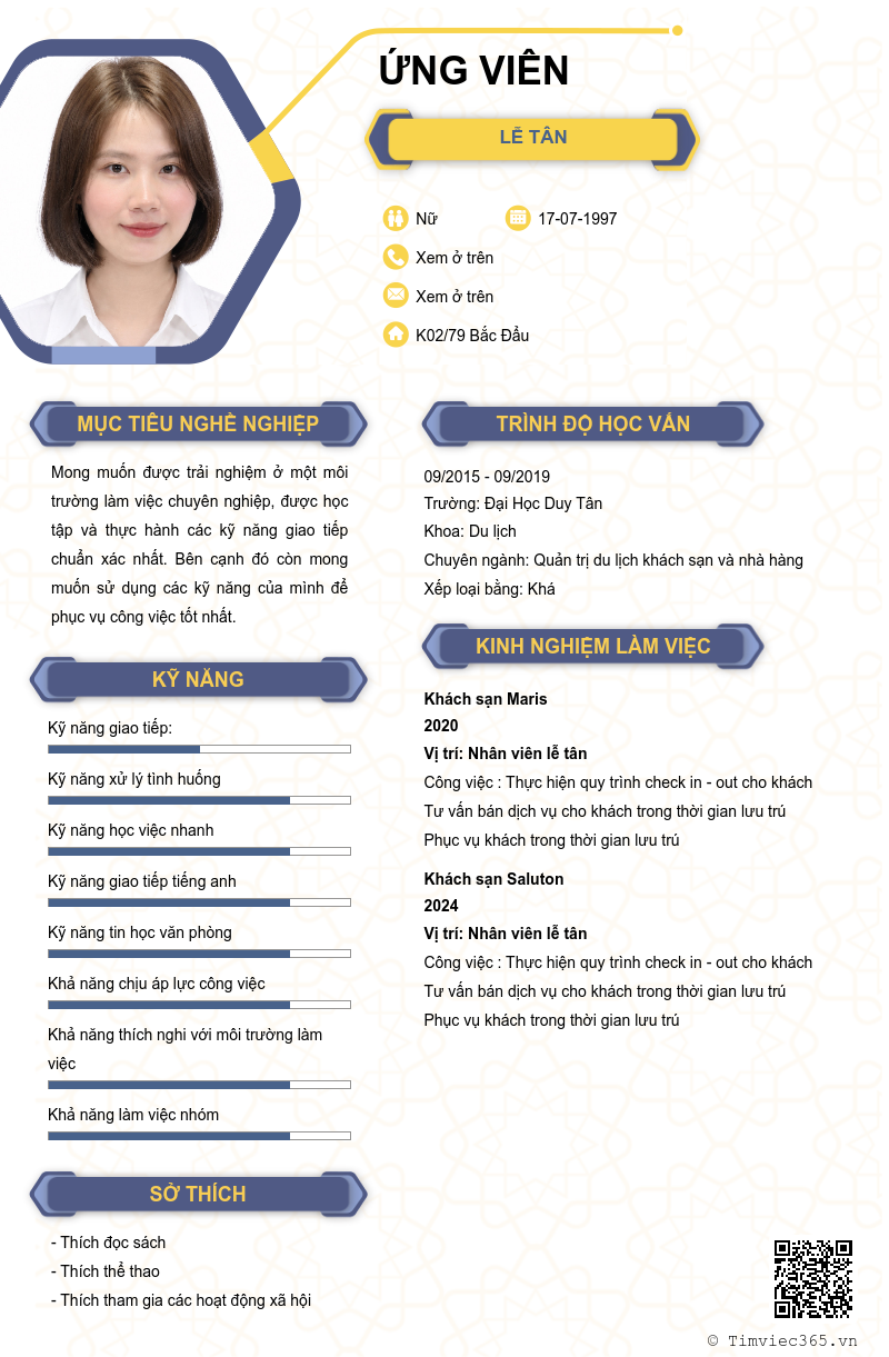 CV ứng viên