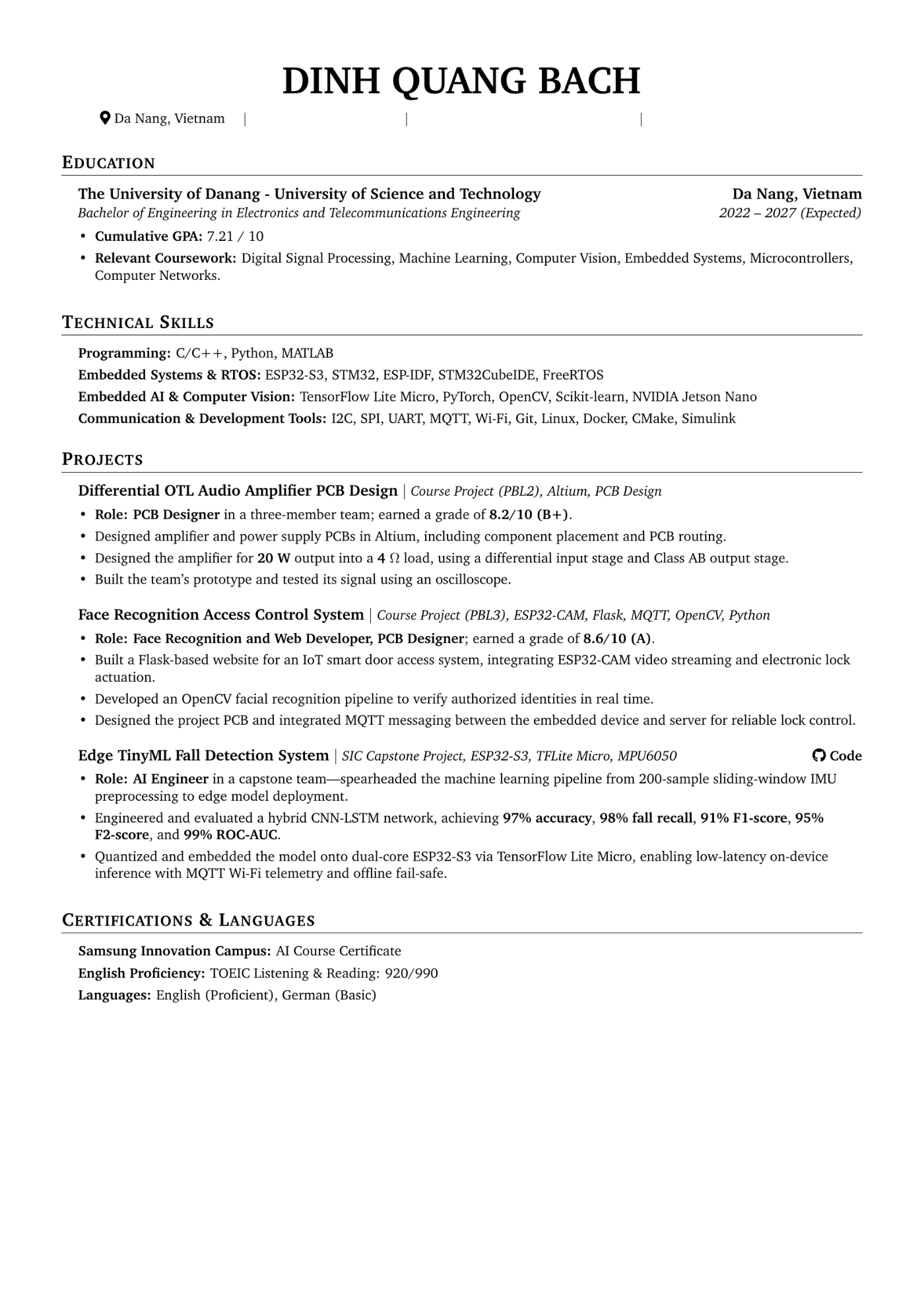 CV ứng viên