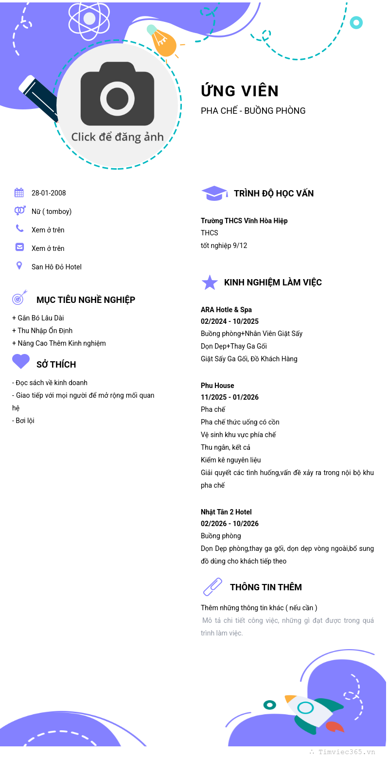 CV ứng viên