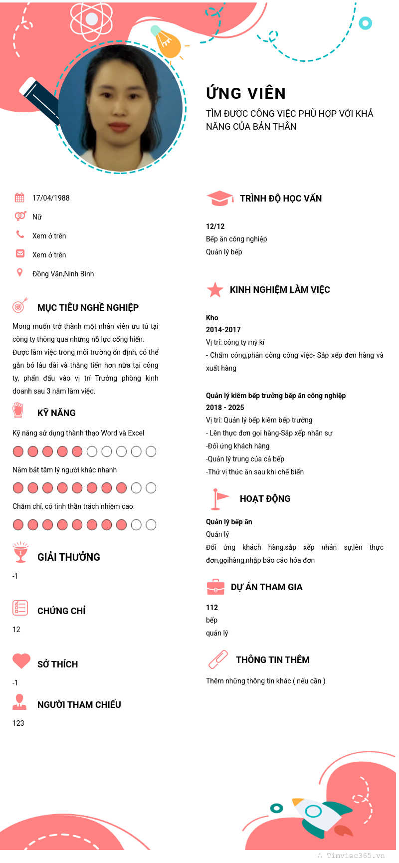 CV ứng viên