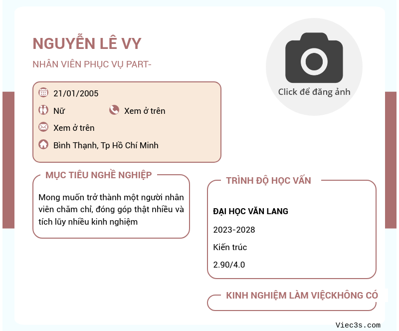 CV ứng viên