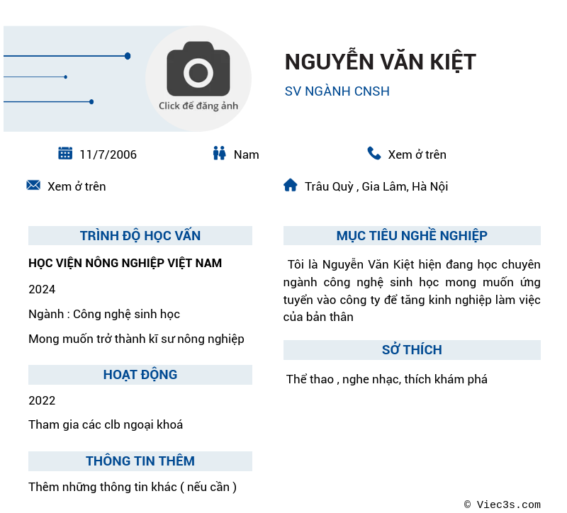 CV ứng viên