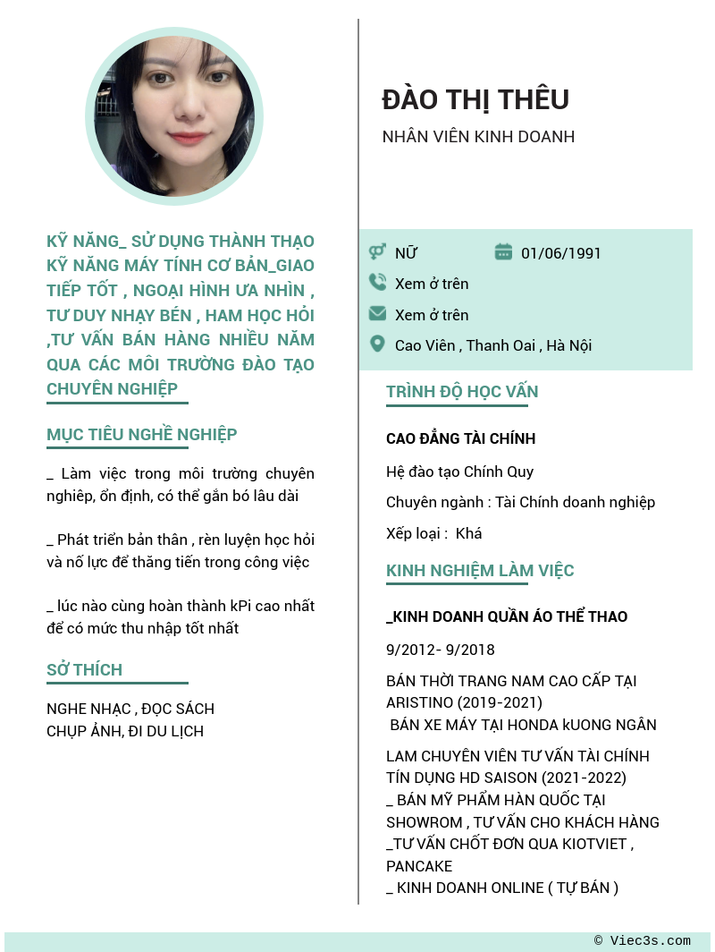 CV ứng viên