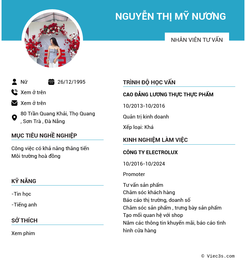 CV ứng viên