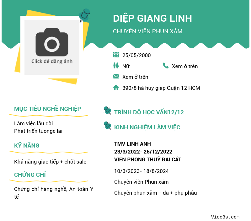 CV ứng viên