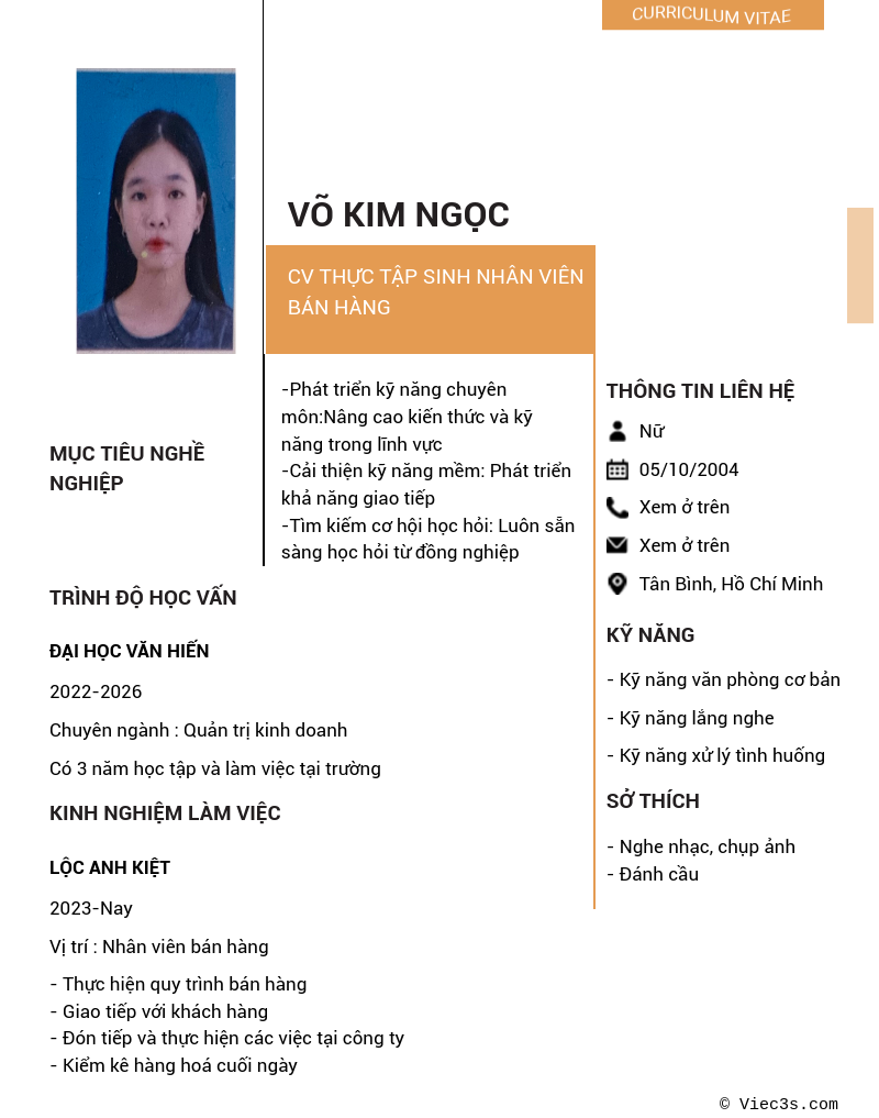 CV ứng viên