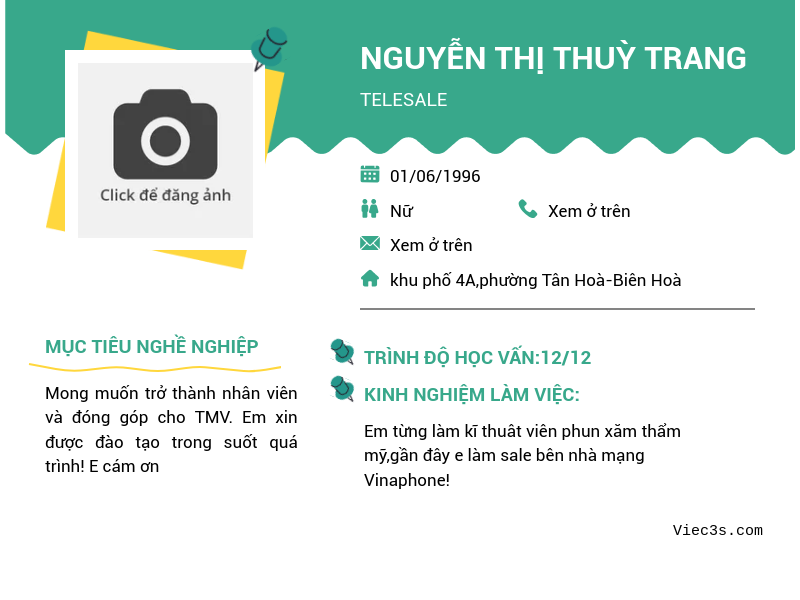 CV ứng viên
