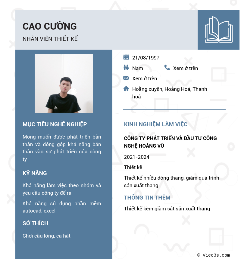 CV ứng viên