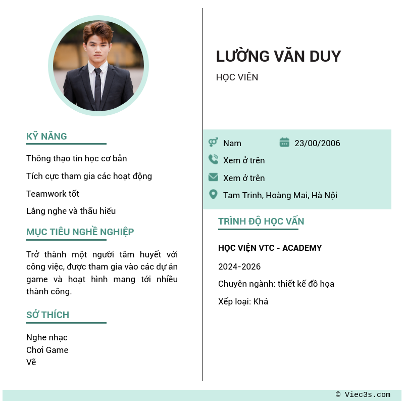 CV ứng viên