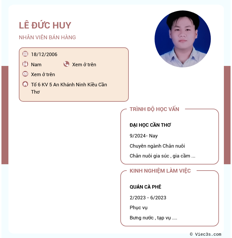 CV ứng viên