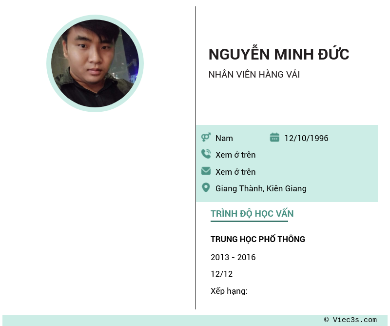 CV ứng viên