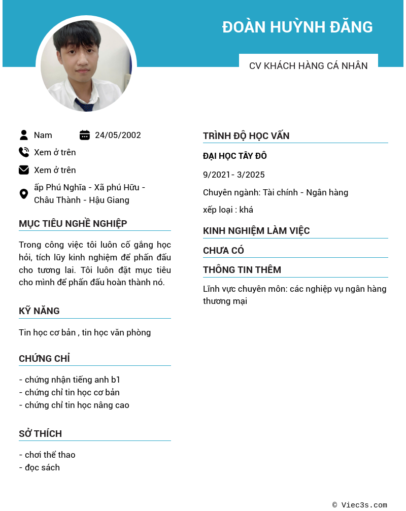 CV ứng viên