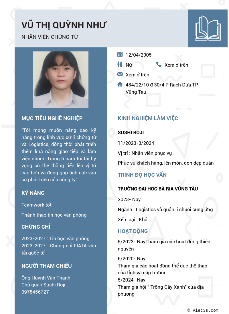 CV ứng viên