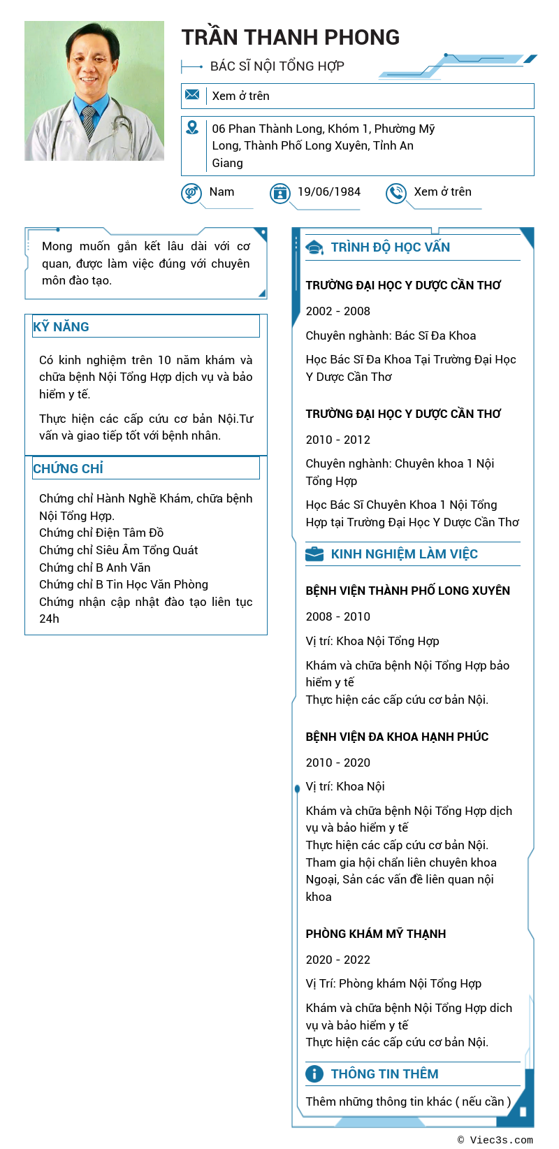 CV ứng viên