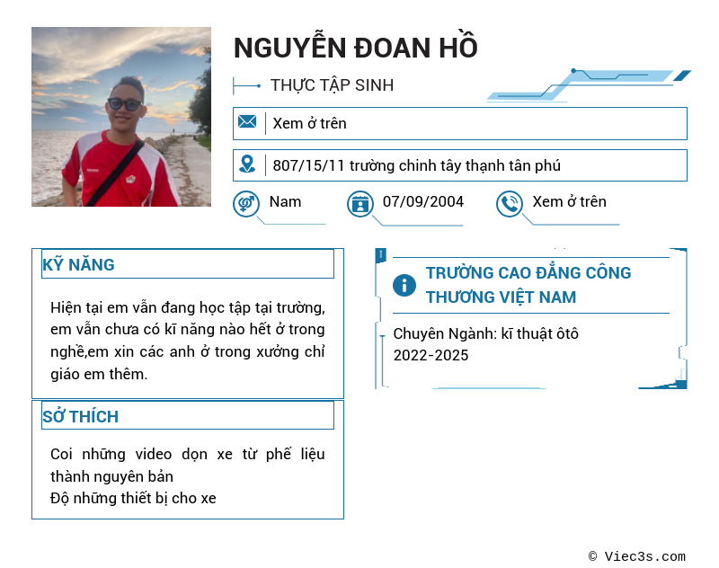 CV ứng viên