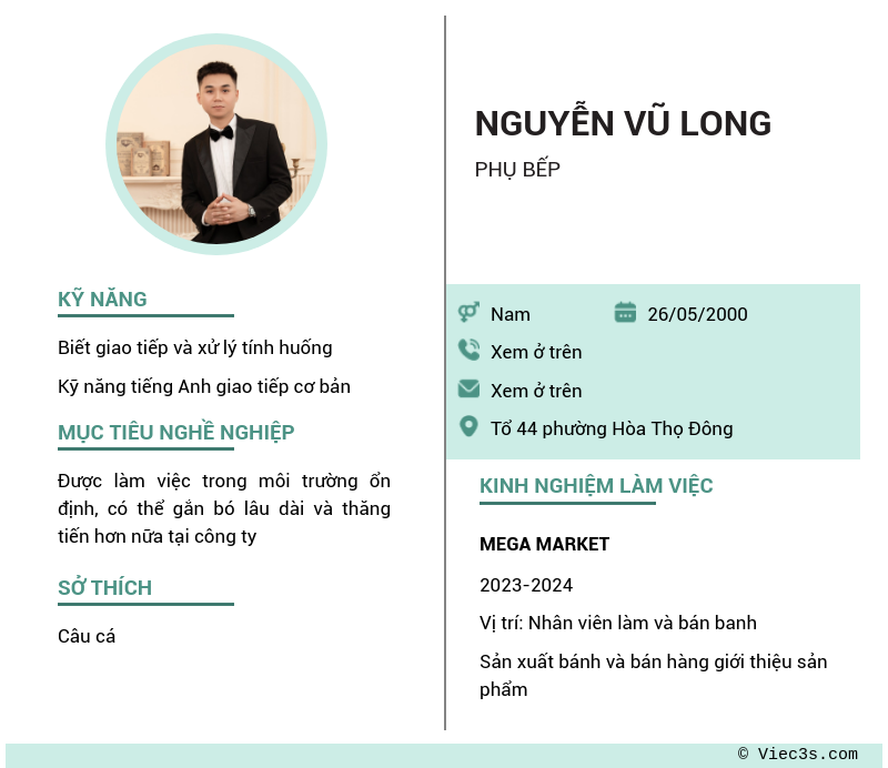 CV ứng viên