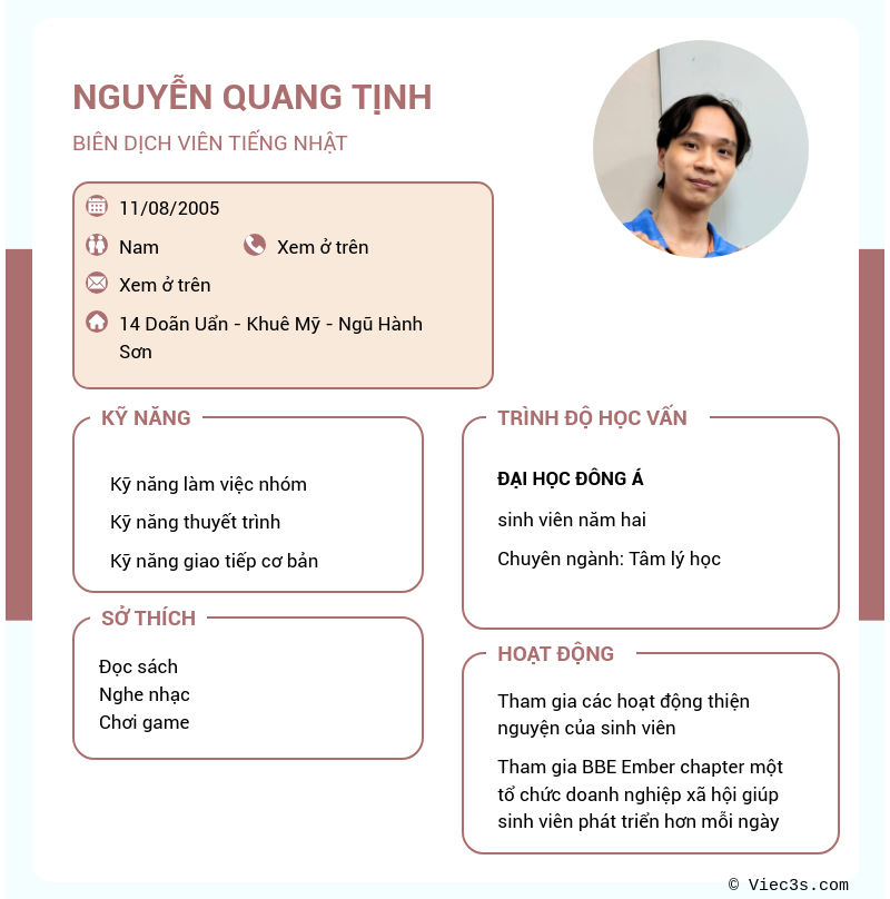 CV ứng viên