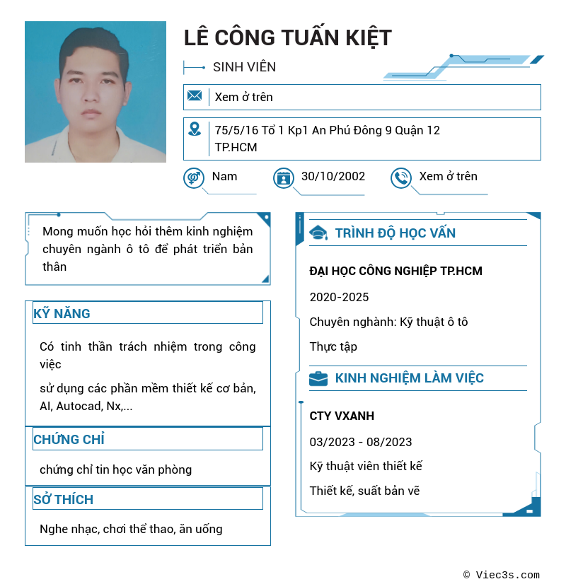 CV ứng viên