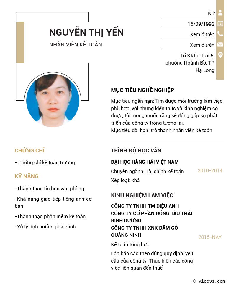 CV ứng viên