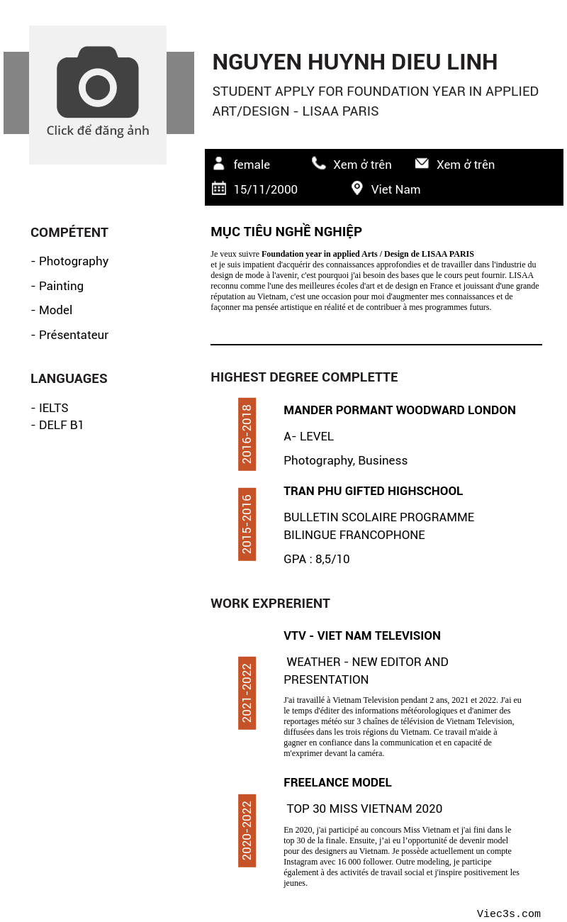 CV ứng viên
