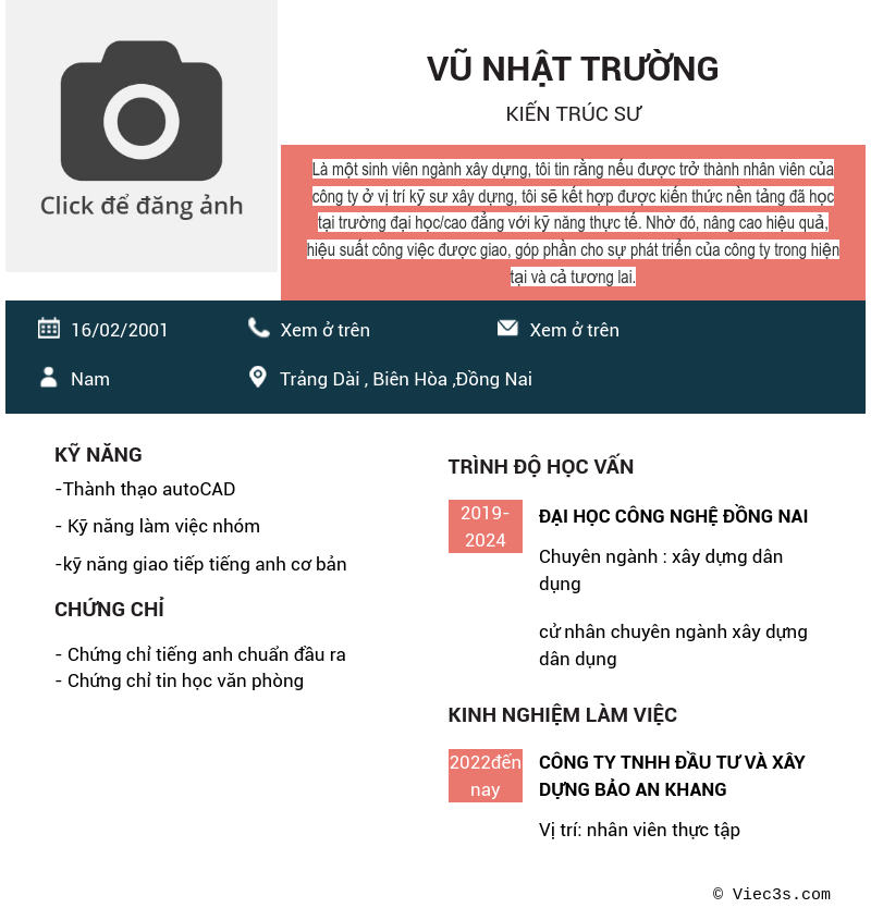 CV ứng viên