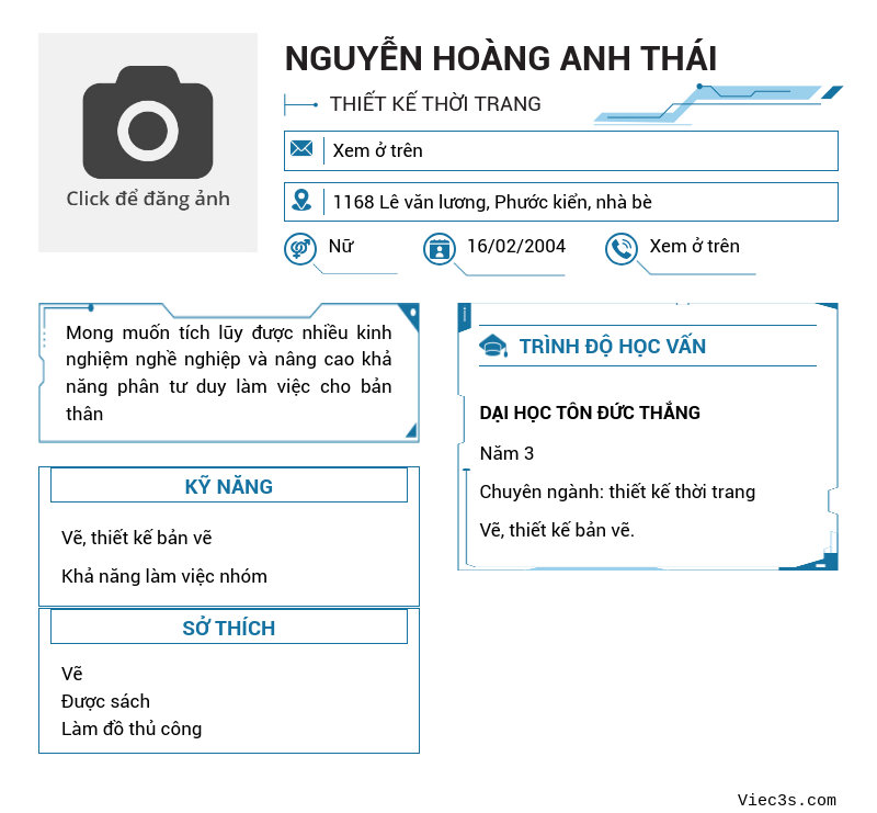 CV ứng viên