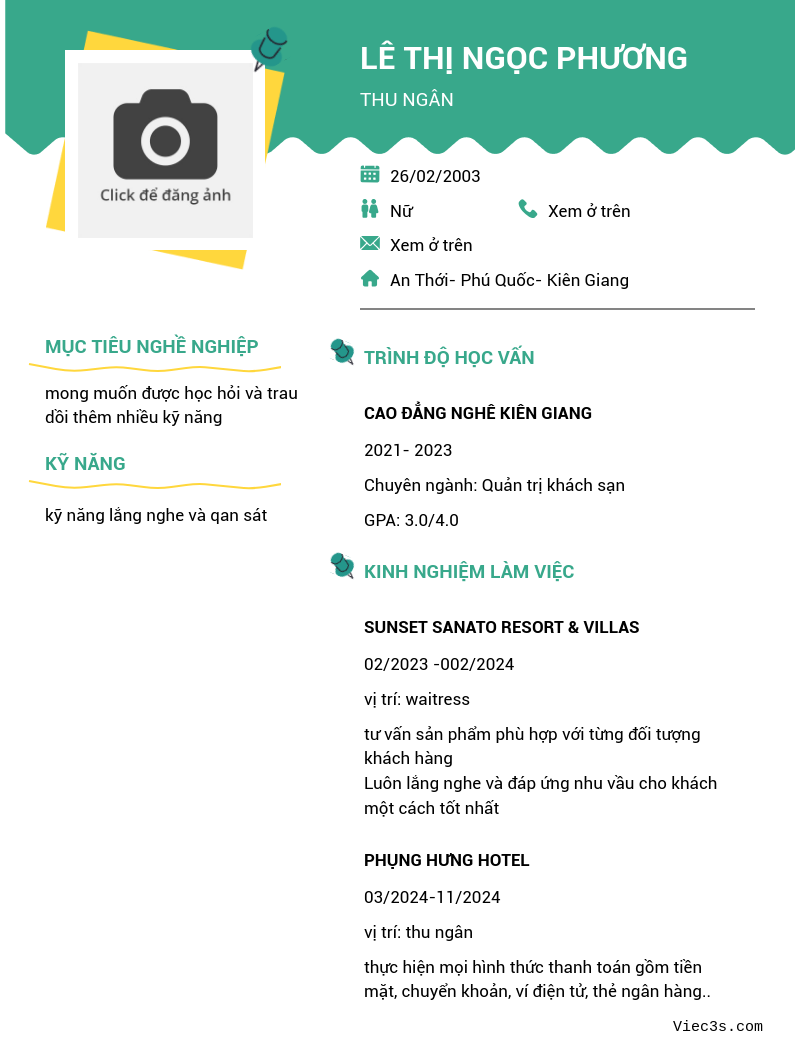 CV ứng viên