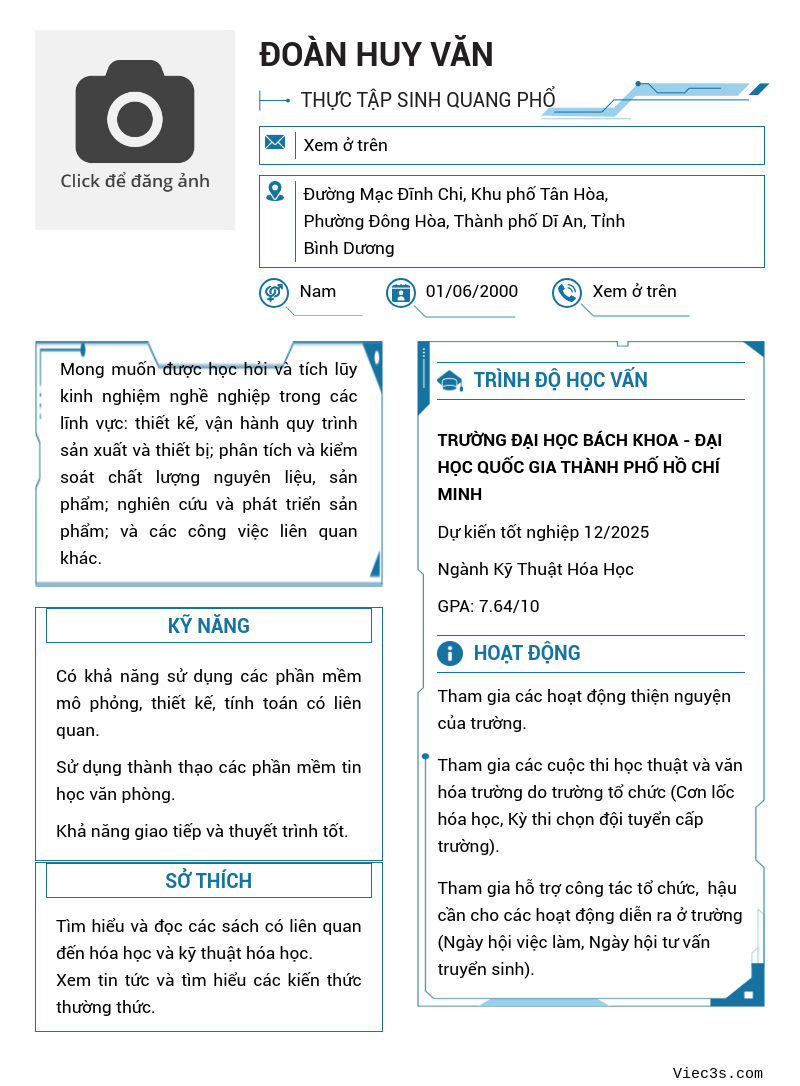 CV ứng viên