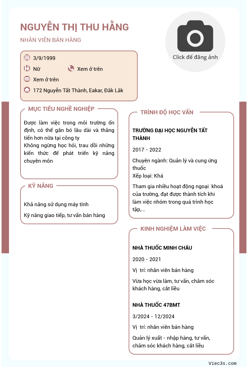 CV ứng viên