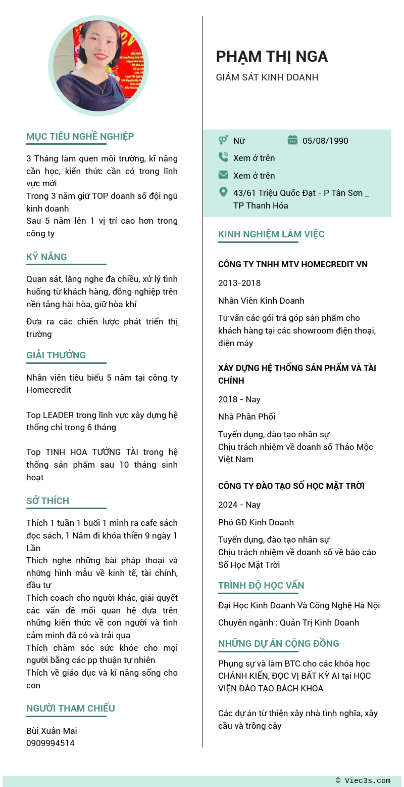 CV ứng viên