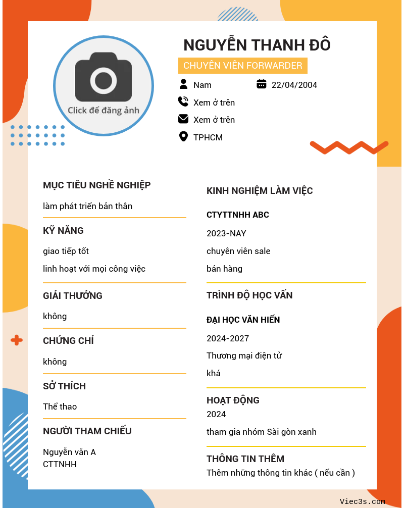 CV ứng viên