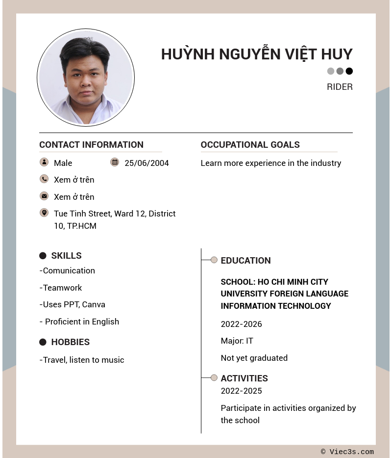 CV ứng viên