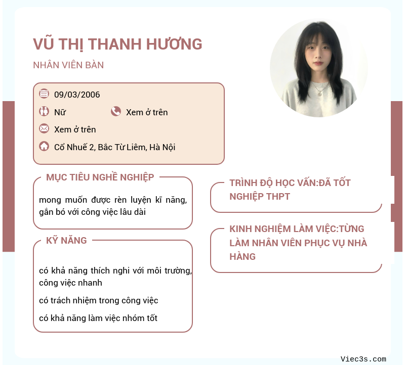 CV ứng viên