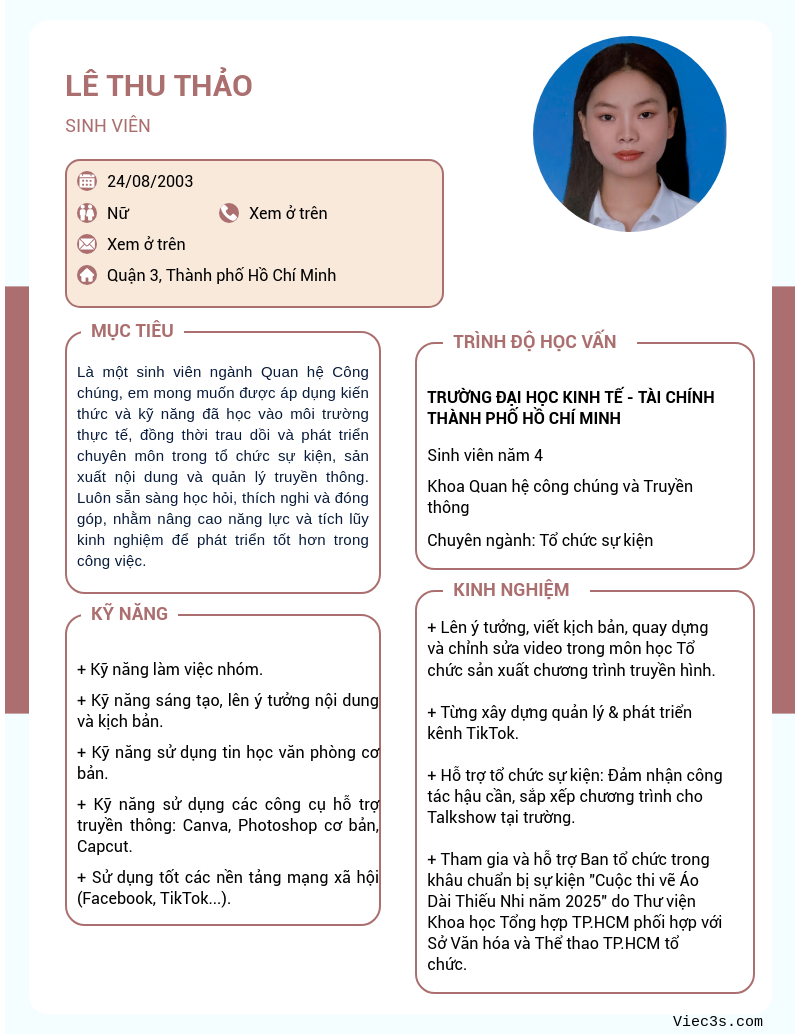 CV ứng viên