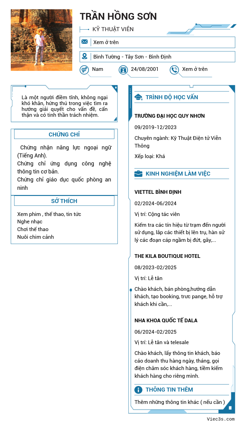 CV ứng viên