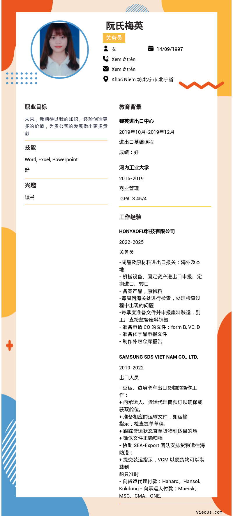CV ứng viên
