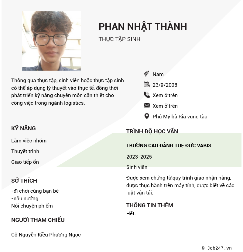 CV ứng viên